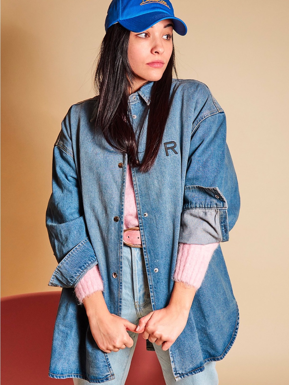 RAGDOLL – SURCHEMISE OVERSIZED DENIM SHIRT size Xs
